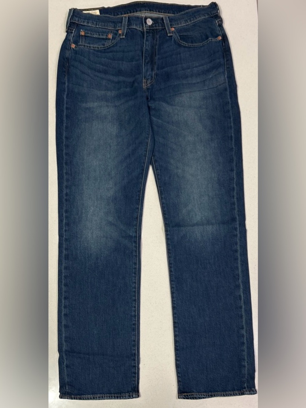 Levi Strauss & Co. 514 Men’s Slim Straight Jeans - Dark Blue, 33x34
